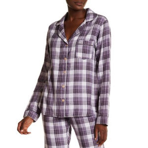 UGG Women's Raven Plaid Sleepwear Top Size XS